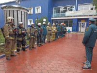 Учения пожарных в Донском, Фото: 4