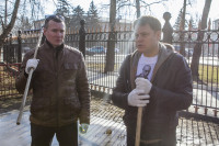 Субботник в Комсомольском парке с Владимиром Груздевым, 11.04.2014, Фото: 54