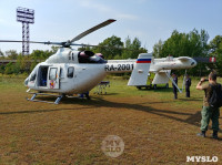 Жительницу Тульской области доставили в щекинскую больницу на вертолете, Фото: 1