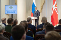 Дмитрий Миляев поздравил сотрудников ОВД, Фото: 9