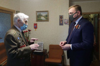 Алексей Дюмин поздравил ветеранов, Фото: 1