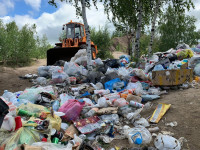 Региональный оператор «МСК-НТ» вывез собранный на субботнике мусор на территории Романцевских гор, Фото: 4