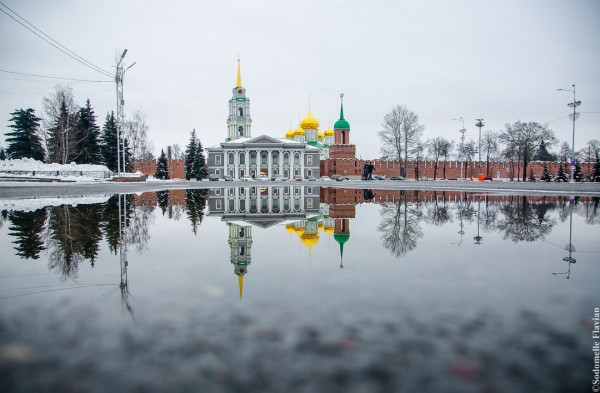 Площадь Ленина. Вид на Тульский кремль.