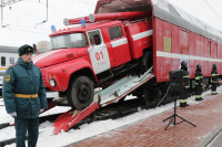 Пожарный поезд на Московском вокзале, Фото: 11