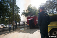 На стройке на улице Фрунзе сгорели вагончики рабочих., Фото: 2