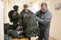 Алексей Дюмин проверил экипировку и подготовку мобилизованных туляков , Фото: 20