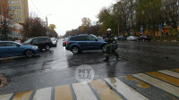 На ул. Фрунзе после ДТП вспыхнул автомобиль, Фото: 13