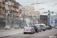 На ул. Советской в Туле убрали дорожные ограждения с трамвайных путей, Фото: 6