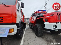 В Туле министр МЧС осмотрел пожарную и спасательную технику, Фото: 19