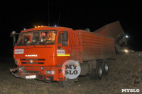 В Туле легковушка спровоцировала жесткое ДТП с грузовиками, Фото: 30