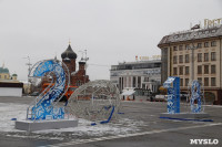 На площади Ленина сбили новогоднюю конструкцию, Фото: 9