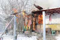 Пожар в жилом бараке, Щекино. 23 января 2014, Фото: 19