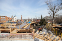 Алексей Дюмин проверил, как ведется строительство моста через Упу, Фото: 3