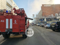 Пожар в кровельном центре на ул. Мосина, Фото: 21
