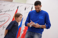 Олимпийский чемпион по волейболу провел мастер-класс для тульских школьников, Фото: 1