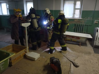 Пожарные учения в белевской больнице, Фото: 5