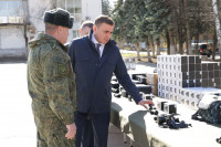 Алексей Дюмин передал военнослужащим 106-й дивизии дополнительные технику и оборудование, Фото: 5