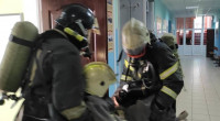 В тульском ЦО №36 работали пожарные, Фото: 11