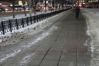 В Туле применяют новый реагент для обработки тротуаров, Фото: 5