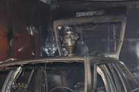 Пять пожарных расчетов тушили гараж в Туле, Фото: 11