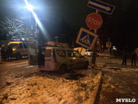 В Туле внедорожник протаранил такси: пассажир погиб, Фото: 1