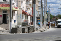 На ул. Советской меняют тротуарную плитку, Фото: 4