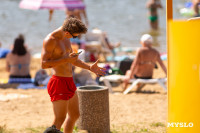 Жара в Туле: туляки спасаются от зноя на пляже в Центральном парке, Фото: 82
