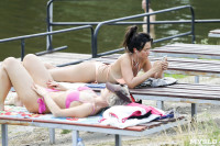 Туляки спасаются от жары в пруду Центрального парка, Фото: 66