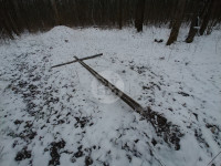 В Тульском лесу нашли загадочную поляну с крестами, елкой и зеркалами, Фото: 4