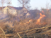 Возгорание сухой травы на ул.Комбайновая, Фото: 8
