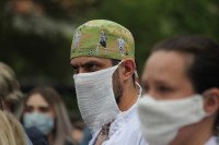 В Туле сотрудники МЧС эвакуировали госпитали госпиталь для больных коронавирусом, Фото: 7