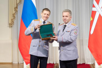 Дмитрий Миляев поздравил сотрудников ОВД, Фото: 32