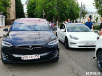 По Туле проехал кортеж из двух десятков электромобилей Tesla, Фото: 8