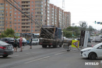 На проспекте Ленина в Туле столб упал на проезжую часть, Фото: 6
