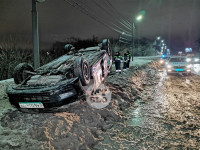 На ул. Рязанской пьяный перевернулся на автомобиле каршеринга, Фото: 5