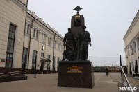 Возле Московского вокзала начали устанавливать забор, Фото: 6