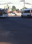 В центре Тулы столкнулись автобус, троллейбус и легковушка, Фото: 1