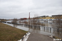 В Туле затопило Пролетарскую набережную, Фото: 23