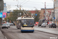 На ул. Советской в Туле убрали дорожные ограждения с трамвайных путей, Фото: 12