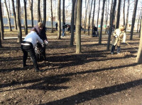 Субботник в Комсомольском парке с Владимиром Груздевым, 11.04.2014, Фото: 2