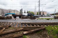 ремонт трамвайных путей на проспекте Ленина, Фото: 3