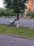 На Красноармейском проспекте кроссовер повалил фонарный столб, Фото: 7