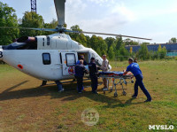 Жительницу Тульской области доставили в щекинскую больницу на вертолете, Фото: 8