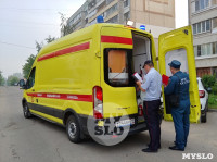 На ул. Степанова в Туле из горящей квартиры спасли двух человек, Фото: 18