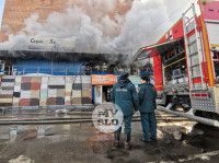 Пожар в кровельном центре на ул. Мосина, Фото: 22