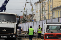 В Туле ремонтируют трамвайные пути по ул. Советской: репортаж, Фото: 4