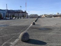 Разметка на площади Ленина, Фото: 1