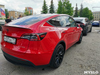 По Туле проехал кортеж из двух десятков электромобилей Tesla, Фото: 6