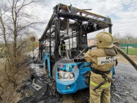В Туле на ходу загорелся автобус №26, Фото: 9