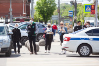 Полицейский рейд в тульских маршрутках: на пассажиров без масок составляют протоколы, Фото: 25